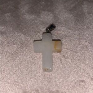 Unique stone colors cross pendant / charm